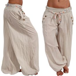 NIBESSER New Brand Summer Pants Fat Younger Sister Wide Leg Pants Fat People Fashion Women Wear Large Size 5XL 201113