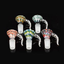 Smoking Accessories Beautiful high quality Glass Bowl bongs colored 14mm 18mm very thick for water pipe