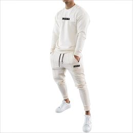 Mens Tracksuits Cotton Casual Hoodie Set Autumn Male Sweatshirt Clothes For Men 20TZ23 201201