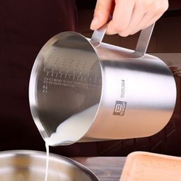 SSGP thick stainless steel 304 measuring cup with scale 2000ml 1000ml 500ml kitchen baking tea large capacity measuring cup Y200328
