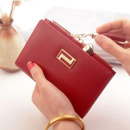 Women Tassel Wallet PU Leather Multi-card Purse Credit Card Holder Organizer B2Cshop Q0115