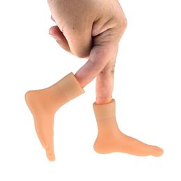 Novelty Funny Left Foot toy Right Finger Even Set Play Model Halloween Gift