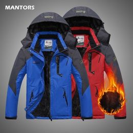Winter Parka Men Windbreaker Plus Velvet Thick Warm Windproof Fur Coats Male Hooded Anorak Jackets Men's Winter Jackets 201023