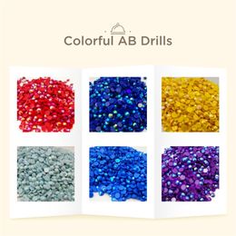 Diamond Painting Round AB Drills Set 23 Colours Total 23 Bags 201202