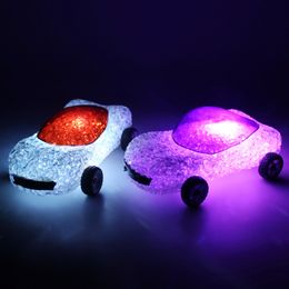 The new crystal car colorful night lights creative children's gifts gift stall hot selling children's toys LED night lamps