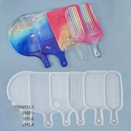 Silicone Tray Moulds for Epoxy Resin Casting Rectangle Round Shape Tray Mould for DIY Resin Tray Home Decoration