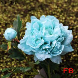 Gifts for women Real touch big Artificial peony bouquet wedding decoration mariage Bridal Bouquet party Christmas home decoration accessories