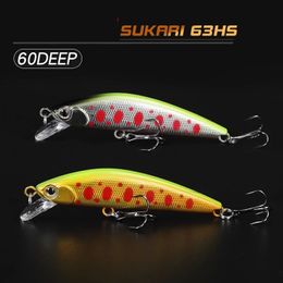 Fishing Japan Style Baits Tackel IMA Minnow Sukari 63HS 63mm 8g Trout Bait Wobblers Artificial Lures Heavy Sinking