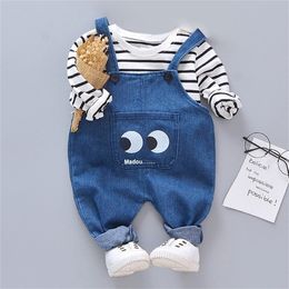 Säuglingskleidung Herbst Neugeborenes Baby Mädchen Kleidung T-Shirt + Hosen Outfit Anzug für Baby Jungen Kleidung Sets 3 6 12 18 Monate LJ201223