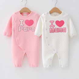 Newborn baby boys Spring Autumn Baby Rompers Girls cotton romper Jumpsuit for kids new born baby Long Sleeve clothes 201026