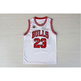 Stitched custom no. 23 white 98 all - star mesh jersey women youth mens basketball jerseys XS-6XL NCAA