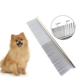 Pet Dematting Comb Stainless Steel Hairbrush Pets Grooming Tool for Dogs and Cats Removing Tangles and Knots JK2012XB