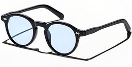 High-quality Johnny Depp Retro-vintage Smallrim Militant Tinted Sunglasses UV400 46-23-145 unisex imported plank full-set case OEM