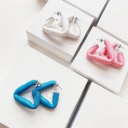 Dangle & Chandelier Statement Big Triangle Earrings 2022 New Blue Red Pink Geometric Fashion Earings Jewellery