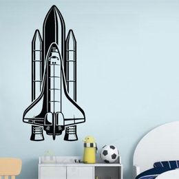 Space Planet Wall Decal Outer Stickers Space Vinyl Sticker Rocket Ship Decal Astronaut Decal Kids Bedroom Decoration A766 201130