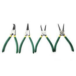 4Pcs Multi-Function Snap Ring Pliers Multi-Tool Multi-Crimp Tool Inner And Outer Ring Remover Circlip Pliers Circlip Combinati Y200321