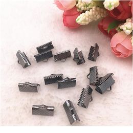 leather cord crimps Canada - 50-100pcs Gun Black Crimp End Beads Leather Cord Clasps End Caps For Jewelry Making Cords Connectors Diy Jewelry qylodJ