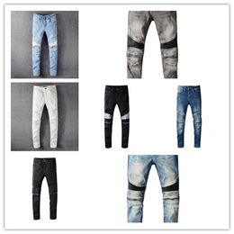 new design luxurys mens jeans solid classic style slimleg jeans fluorescent denim luxurys pants fashion designer jeans top quality sz 2940