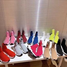 Mens Women Sock Shoes Paris Speed Runner Sneakers Socks Boots Women Casual Trainer Ladies Designer Knitted boots size 34-45With box