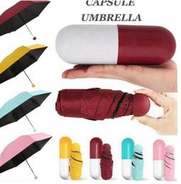 Mini Pocket Size Umbrella Foldable Windproof Rainy Sunny Umbrella Windproof Gift Rain Pocket Umbrella Rain Pocket Rain Gear LSK2062