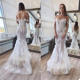 Real Image Mermaid Wedding Dress Sexy Sweetheart Appliqued Lace Bridal Gown Lace Up Custom Made Vestidos De Novia
