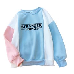 Stranger Things Temporada 3 Moletom masculino/feminino Harajuku onze Moletons engraçado Kawaii Coreano Oversized Patchwork hoodies Hip Hop LJ201124