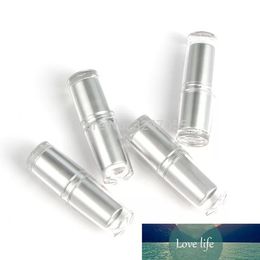 10/30/50pcs Plastic Round Silver Cosmetic Lip Rouge Makeup Tool, Empty Lipstick Tube, Clear Silver Lip Balm Refillable Bottle