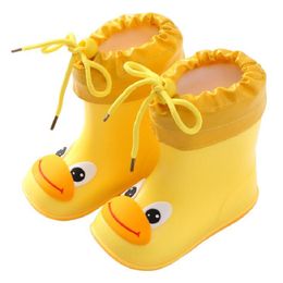 wholesale-New Fashion Classic Childrens Shoes PVC Rubber Kids Baby Cartoon Shoes Childrens Water Shoes Waterproof Rain Boots