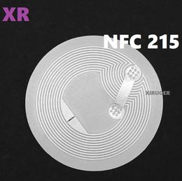 25MM White rfid sticker nfc tag nfc chip sticker NFC 215 Label 544bytes For Payment System For RFID Access Control For social networking Tag