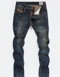 Nya designer män jeans mager byxor casual lyx jeans män mode orolig rippad smal motorcykel moto cyklist denim hip hop byxor