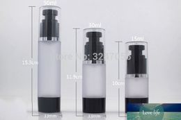 15/30/50ML Empty Travel Portable Cosmetic Eye Cream Refillable Airless Bottle, Matte Clear Lotion/Emulsion Pump Vacuum Container