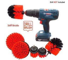 6pcs/set Electric Drill Power Scrub Clean Brush Electric Drill Brush Kit For Grout, Tiles,bathroom, Kitchen & Q jllXQU