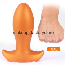 Massage Soft Silicone Super Huge Anal Plug Big Butt Plug Beads Anus Expansion Stimulator Prostat Massager Erotic Anal Sex Toys For Woman