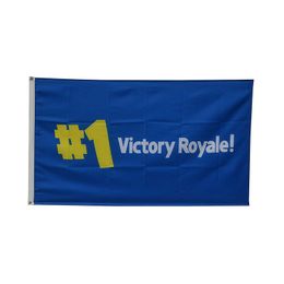 #1 Victory Royale Video Game Flag 3x5ft Printing 100D Polyester Outdoor Hangjing Club Digital printing Banner and Flags Wholesale