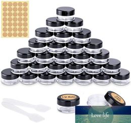 15ml Makeup Sample Jars Empty Cosmetic Pots Plastic Travel Cosmetics Container Jars Lip Gloss Container Sample Creams