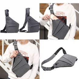 Digital Storage Chest Satchel Grey Canvas Multi Function Bags Portable Sport Man Backpacks Anti Theft Outdoor Travel 11 5bl N2