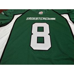 2604 Saskatchewan Roughrider Marcus Thigpen #8 penny #5 real Full embroidery College Jersey Size S-4XL or custom any name or number jersey