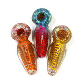 Colourful Eyes Air Bubbles Pyrex Thick Glass Pipes Portable Innovative Design Decorative Dry Herb Tobacco Philtre Bong Handpipe Handmade Oil Rigs Smoking DHL Free
