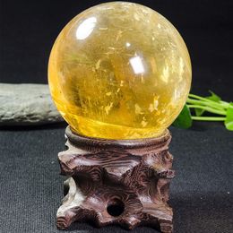 -Soporte de madera para la esfera de cristal Bola de cuarzo Bola por soporte de huevo Base hueca de madera Globo Decoración de piedra