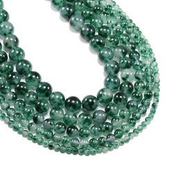 1 Strand Lot 4 6 8 10 12mm Natural Jades Stone Agat Green Bead Round Loose Spacer Beads For Jewellery Making Findings Diy Bracelet H jllDnJ