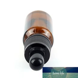 5PCS 10ml Amber Glass Dropper Bottle Refillable Tea Tree Oil Essential Oil Aromatherapy Container Liquid Pipette Bottle