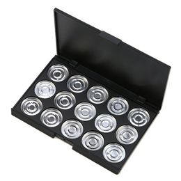 15PCS 26mm Empty Eyeshadow Aluminium Makeup Pans with Palette paleta de sombras "No Magnetic "