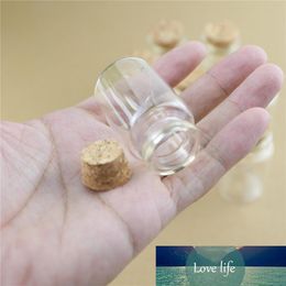 50pcs/lot 30*50mm 20ml DIY Mini Wishing Glass Bottles Cork Crafts Jars Cork Stopper Transparent Empty Glass Bottles