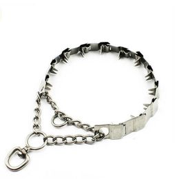 HQ Stainless Steel 38- Adjustable Dog Training Chain Dog-Collar Choke Chain Pinch Collar For Giant dogs LJ201111