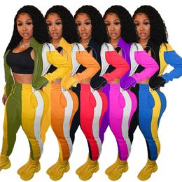 Women Tracksuit Two Pieces Outfits Designer Pants Set Jogging Suit Ladies New Fashion Casual Sportswear Womens Clothing klw5659