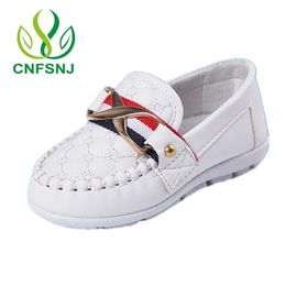 CNFSNJ Metal Soft Cow Muscle Soles PU Leather Chaussure enfant Children Sneaker Baby Boys Shoes Fashion Kids Shoes 201128