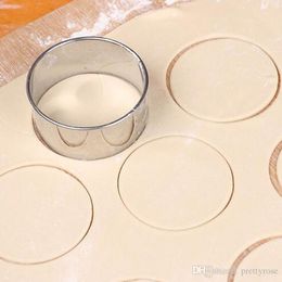 Dumplings Wrapper Moulds Cutter Set Maker Tools Stainless Steel Round Biscuit Round Pastry Wrapper Dough Cutting Tool 3pcs/set