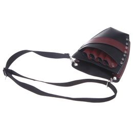 PU Leather Scissor Hairdressing Holster Pouch Holder Case Bag Waist Shoulder Belt Hair Beauty care tool.