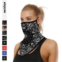 Cycling Caps & Masks Face Mask Sports Bicycle Scarf Bandana Equipment Headwear Ride Neck Bike Triangle Headband With Eye Shiled