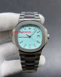 Luxury men Watch 40MM blue Dial Wristwatches Mechanical Automatic Miyota 8215 Movement Mens Silver Stainless Steel Watch